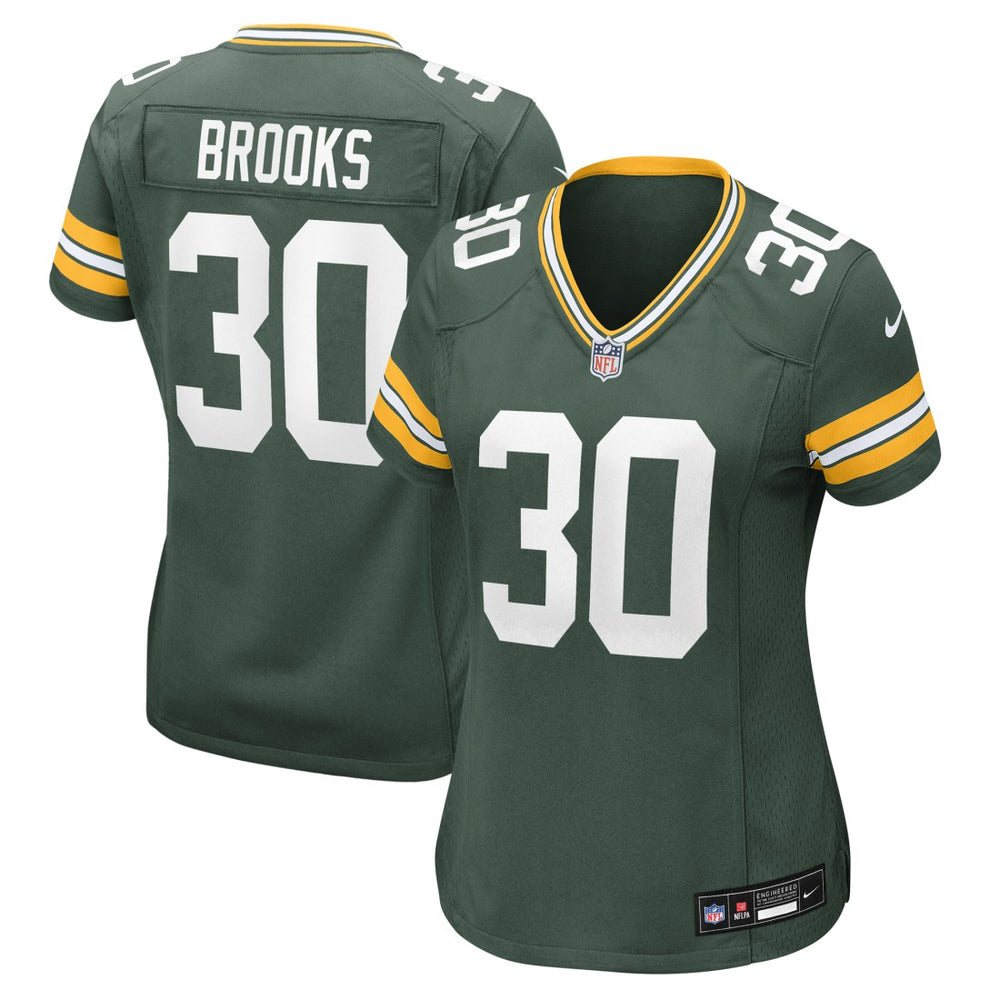 Nike Chris Brooks Green Bay Packers Women's Team Game Jersey Green