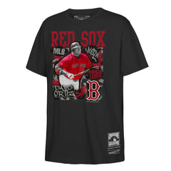 David Ortiz Boston Red Sox Mitchell & Ness Youth Cooperstown Star Moment T-Shirt - Black - Mitchell & Ness on Sale