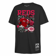 Ken Griffey Jr. Cincinnati Reds Mitchell & Ness Youth Cooperstown Star Moment T-Shirt - Black - Mitchell & Ness on Sale