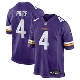 Nike Myles Price Minnesota Vikings Team Game Jersey Purple