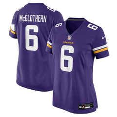 Nike Dwight McGlothern Minnesota Vikings Women's Team Game Jersey Purple
