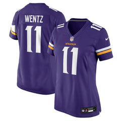 Nike Carson Wentz Minnesota Vikings Women's Team Game Jersey Purple
