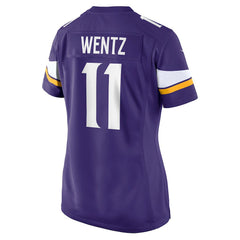 Nike Carson Wentz Minnesota Vikings Women's Team Game Jersey Purple