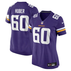 Nike Joe Huber Minnesota Vikings Women's Team Game Jersey Purple