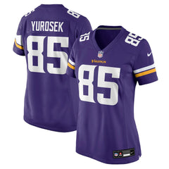 Nike Ben Yurosek Minnesota Vikings Women's Team Game Jersey Purple