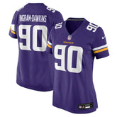 Nike Tyrion Ingram-Dawkins Minnesota Vikings Women's Team Game Jersey Purple