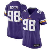 Nike Bo Richter Minnesota Vikings Women's Team Game Jersey Purple