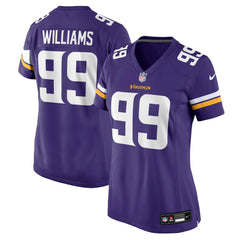 Nike Elijah Williams Minnesota Vikings Women's Team Game Jersey Purple
