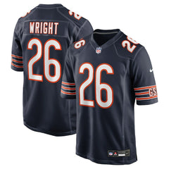 Nike Nahshon Wright Chicago Bears Team Game Jersey Navy