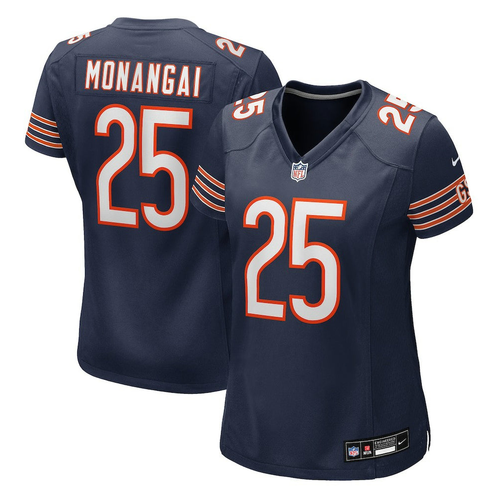 Nike Kyle Monangai Chicago Bears Women's Team Game Jersey Navy