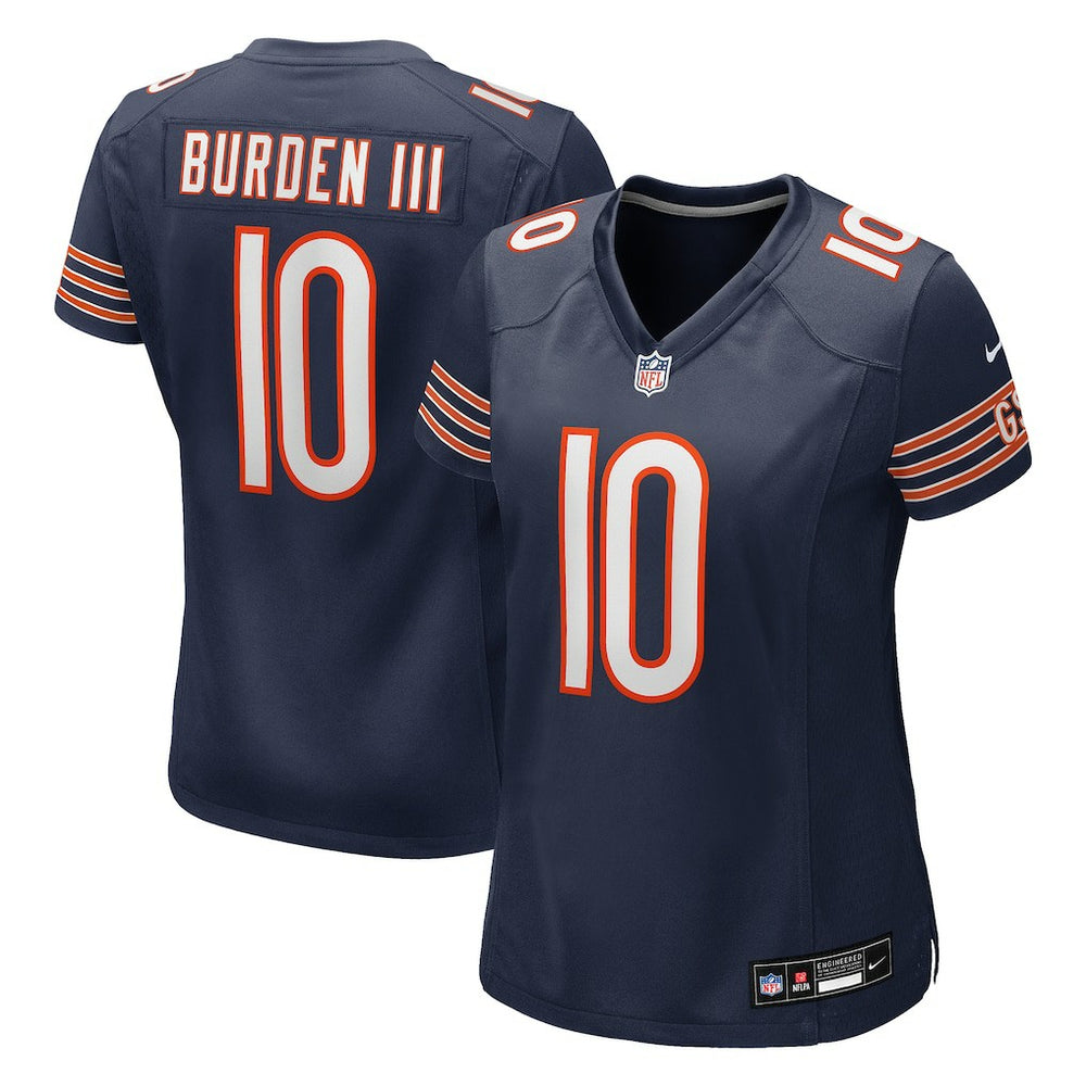 Nike Luther Burden III Chicago Bears Women's Team Game Jersey Navy