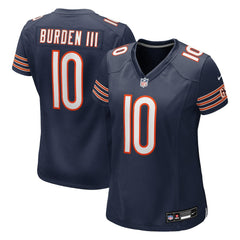 Nike Luther Burden III Chicago Bears Women's Team Game Jersey Navy