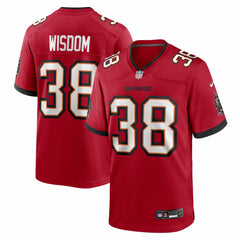 Nike Rashad Wisdom Tampa Bay Buccaneers Team Game Jersey Red