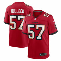 Nike John Bullock Tampa Bay Buccaneers Team Game Jersey Red