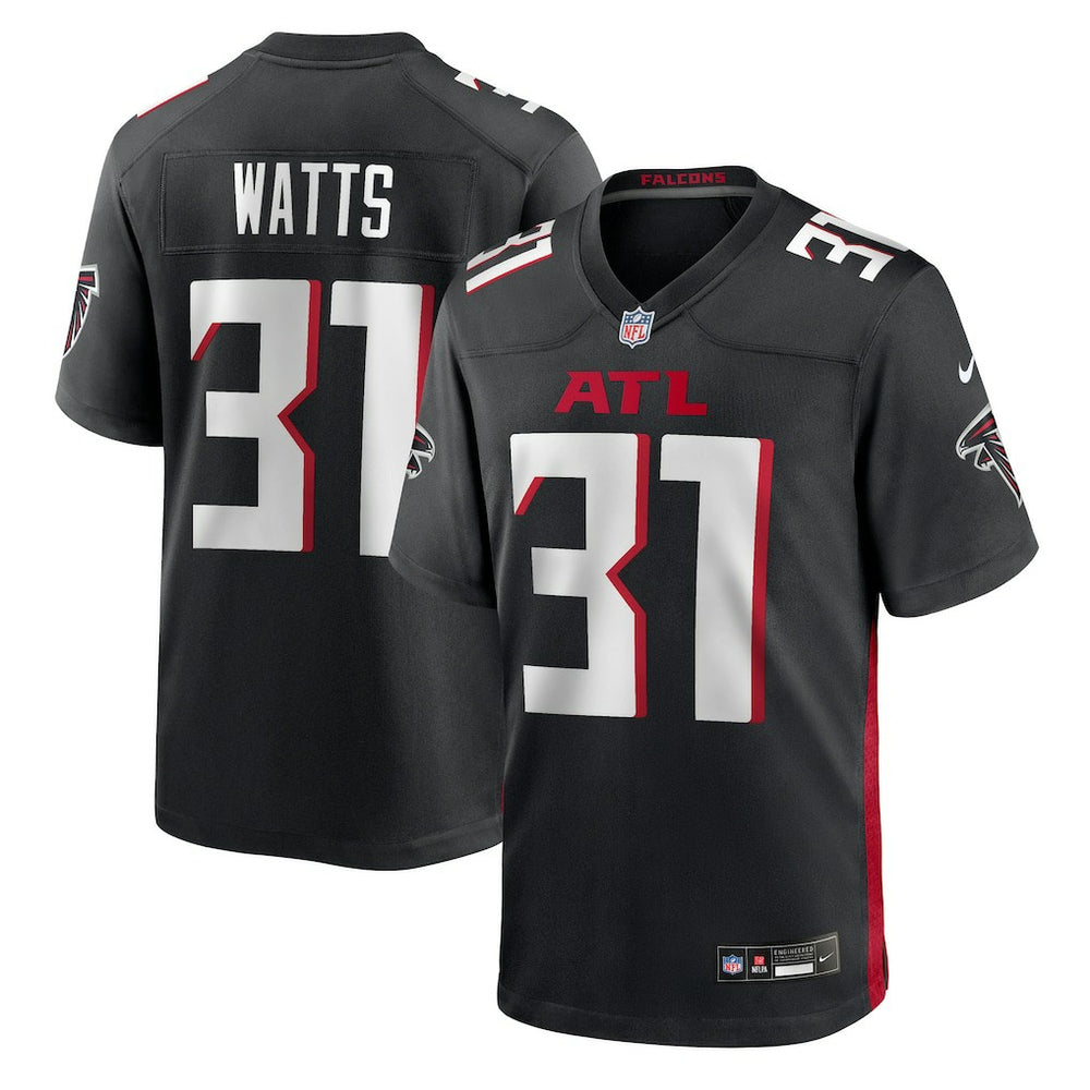 Nike Xavier Watts Atlanta Falcons Team Game Jersey Black