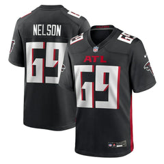 Nike Jack Nelson Atlanta Falcons Team Game Jersey Black