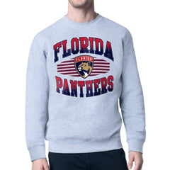 Florida Panthers Starter Team Grit Graphic Fleece Pullover Sweatshirt - Gray - NHL 203448432