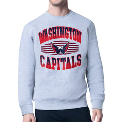 Washington Capitals Starter Team Grit Graphic Fleece Pullover Sweatshirt - Gray - NHL 203448435
