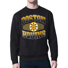 Boston Bruins Starter Team Grit Graphic Fleece Pullover Sweatshirt - Black - NHL 203448437