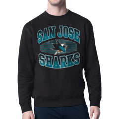 San Jose Sharks Starter Team Grit Graphic Fleece Pullover Sweatshirt - Black - NHL 203448446