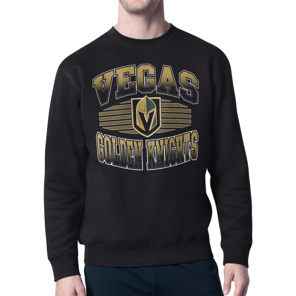 Vegas Golden Knights Starter Team Grit Graphic Fleece Pullover Sweatshirt - Black - NHL 203448447