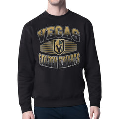 Vegas Golden Knights Starter Team Grit Graphic Fleece Pullover Sweatshirt - Black - NHL 203448447