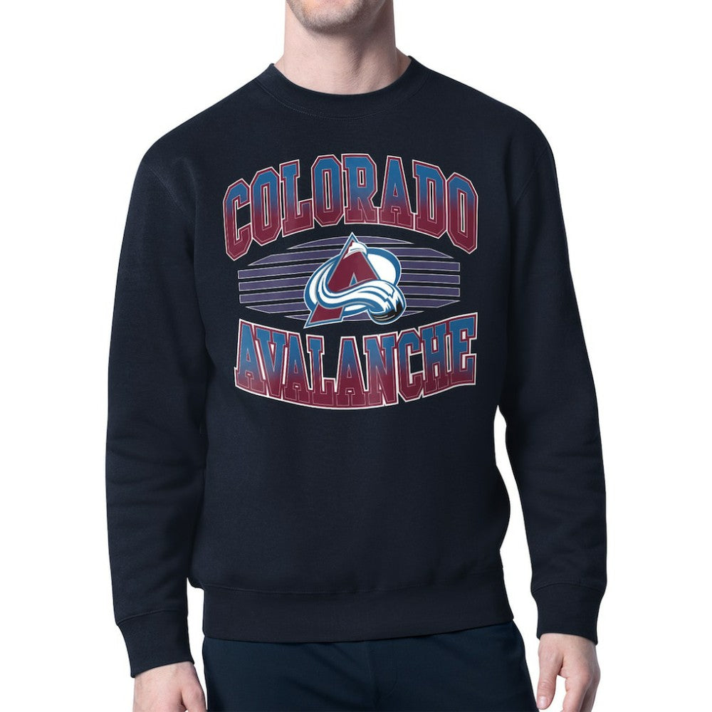 Colorado Avalanche Starter Team Grit Graphic Fleece Pullover Sweatshirt - Navy - NHL 203448448