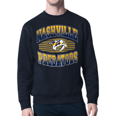 Nashville Predators Starter Team Grit Graphic Fleece Pullover Sweatshirt - Navy - NHL 203448450