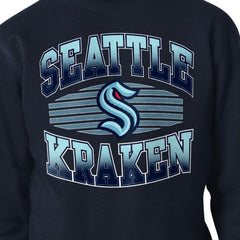 Seattle Kraken Starter Team Grit Graphic Fleece Pullover Sweatshirt - Deep Sea Blue - NHL 203448451