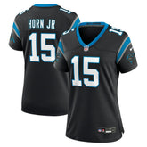 Nike Jimmy Horn Jr Carolina Panthers Women's Team Game Jersey Black