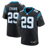 Nike Akayleb Evans Carolina Panthers Team Game Jersey Black
