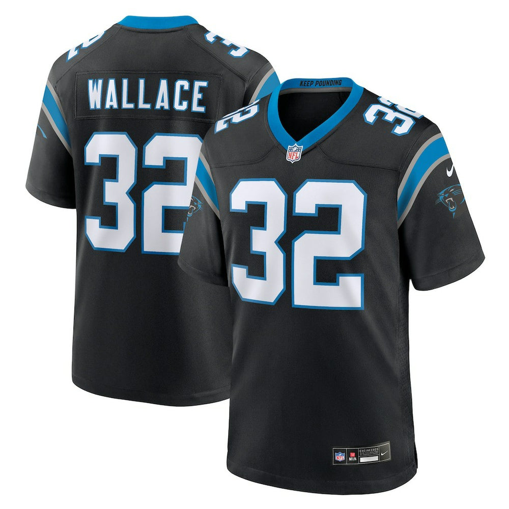 Nike Trevin Wallace Carolina Panthers Team Game Jersey Black