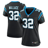 Nike Trevin Wallace Carolina Panthers Women's Team Game Jersey Black