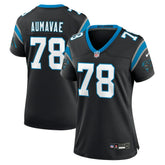 Nike Popo Aumavae Carolina Panthers Women's Team Game Jersey Black