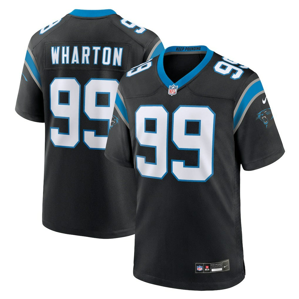 Nike Tershawn Wharton Carolina Panthers Team Game Jersey Black