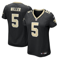 Nike Kendre Miller New Orleans Saints Women's Team Game Jersey Black