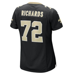 Nike Asim Richards New Orleans Saints Women's Team Game Jersey Black