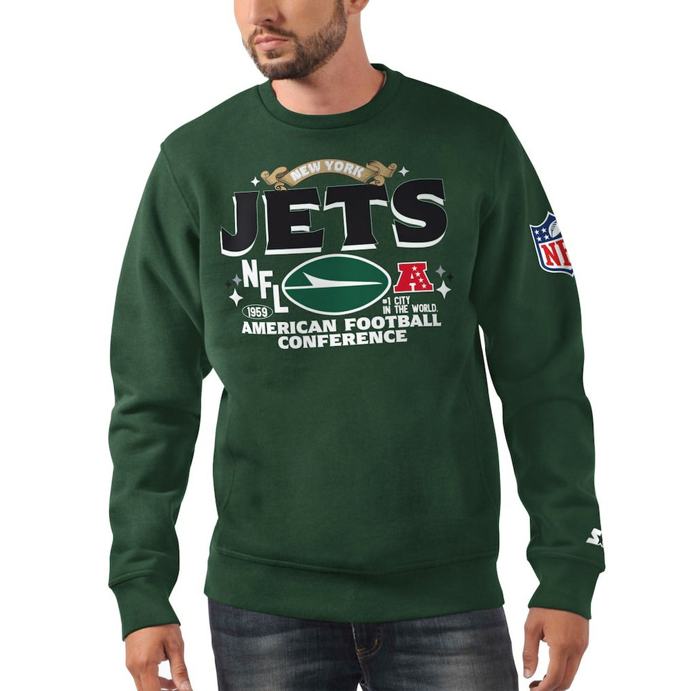 New York Jets Starter AFC Classic Fleece Sweatshirt Green