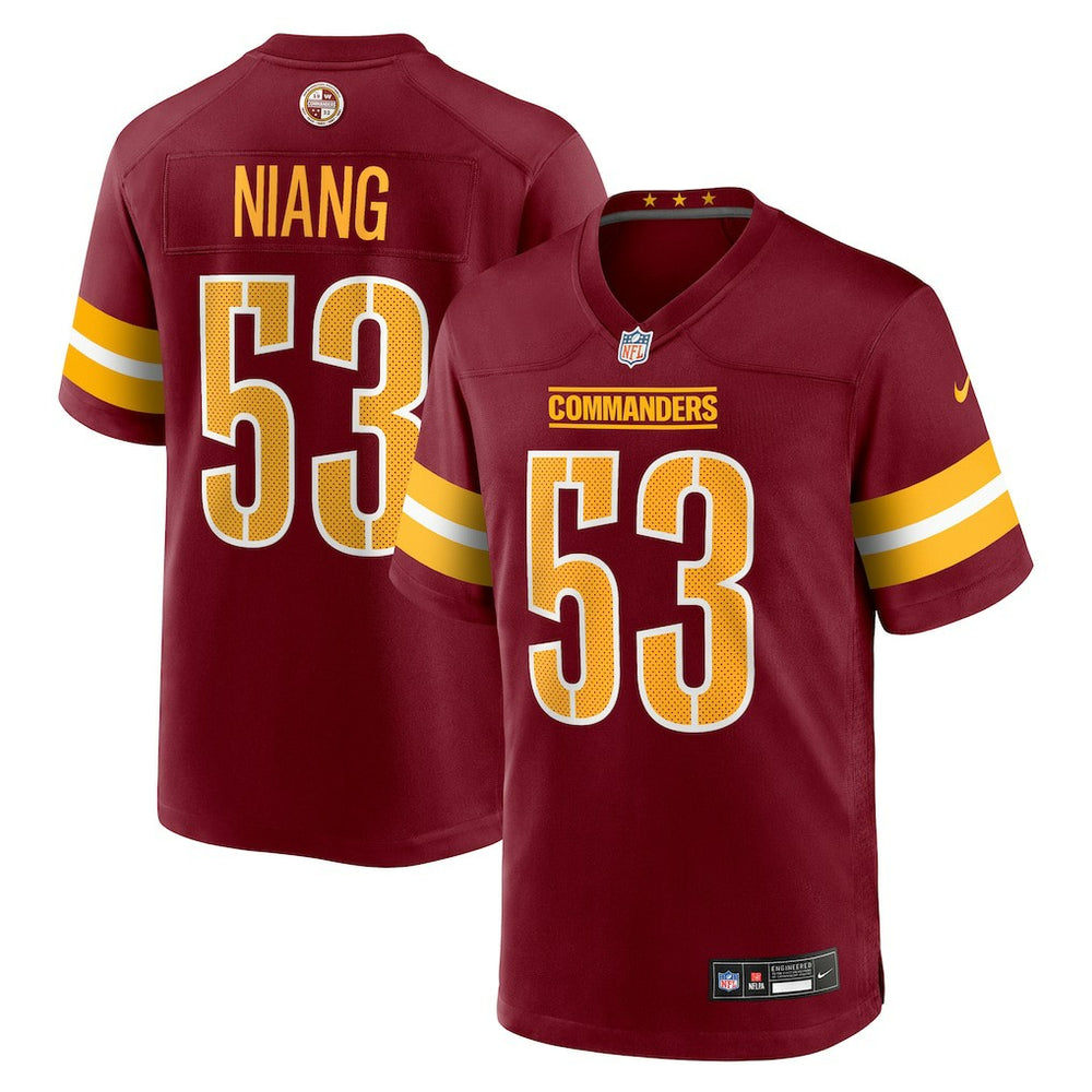 Nike Lucas Niang Washington Commanders Team Game Jersey Burgundy