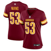 Nike Lucas Niang Washington Commanders Women's Team Game Jersey Burgundy