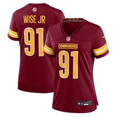 Nike Deatrich Wise Jr. Washington Commanders Women's Team Game Jersey Burgundy