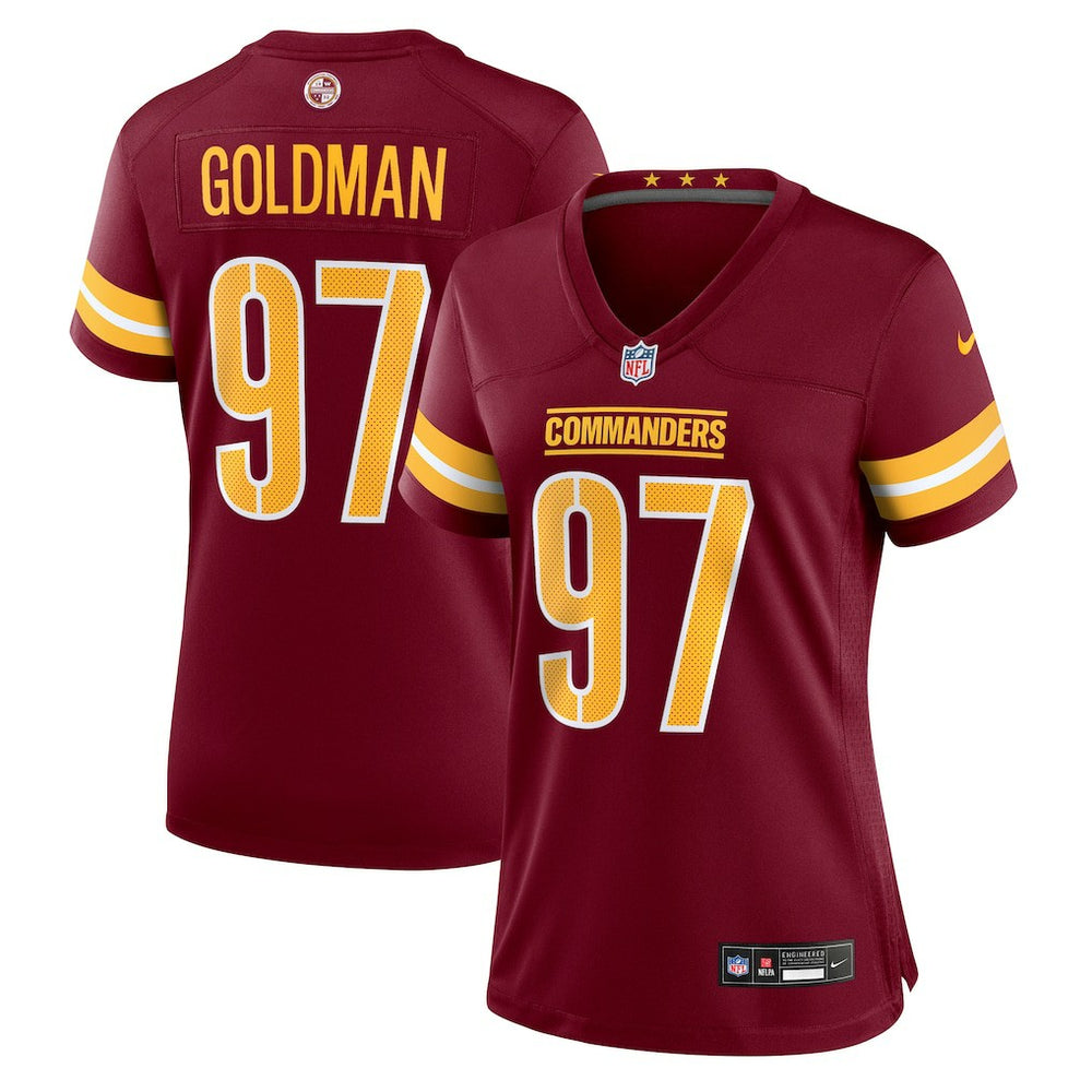 Nike Eddie Goldman Washington Commanders Women's Team Game Jersey Burgundy