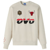 Chicago Bulls OVO x NBA Fleece Sweatshirt Natural