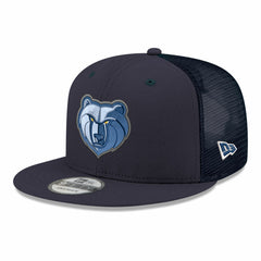 Memphis Grizzlies Core Logo Meshback 9FIFTY Snapback Hat Navy | New Era