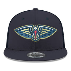 New Orleans Pelicans Core Logo Meshback 9FIFTY Snapback Hat Navy | New Era outlet