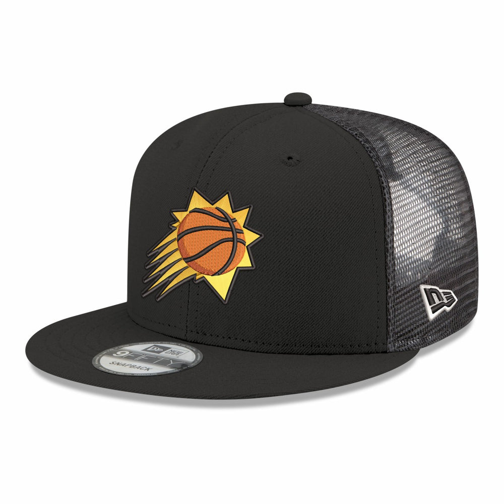 Phoenix Suns Core Logo Meshback 9FIFTY Snapback Hat Black | New Era US