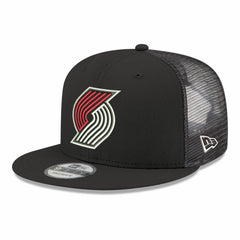Portland Trail Blazers Core Logo Meshback 9FIFTY Snapback Hat Black | New Era for sale