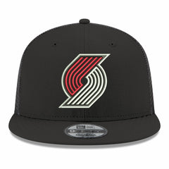 Portland Trail Blazers Core Logo Meshback 9FIFTY Snapback Hat Black | New Era for sale