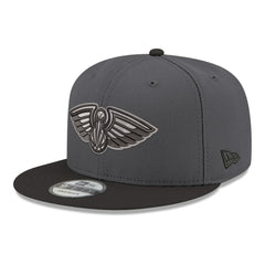 New Orleans Pelicans Logo 2-Tone 9FIFTY Snapback Hat Gray/Black | New Era outlet