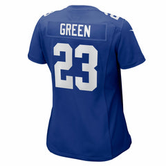 Nike Art Green New York Giants Women's Team Game Jersey Royal